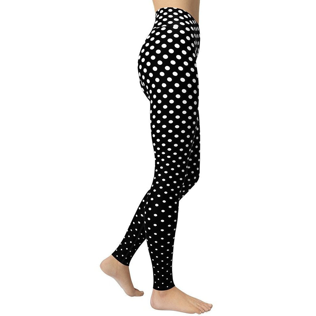 Polka Dot Optical Yoga Leggings