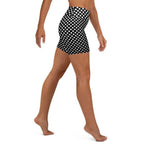 Polka Dot Optical Yoga Shorts