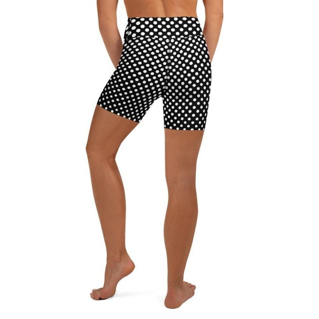 Polka Dot Optical Yoga Shorts