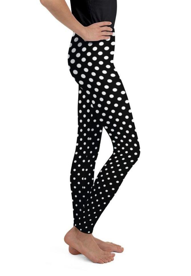 Polka Dot Optical Youth Leggings