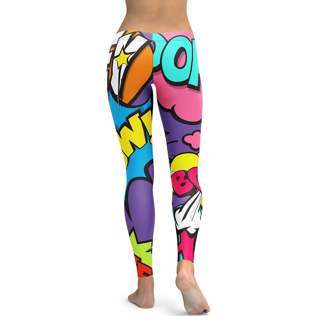 Pop Art Leggings - FiercePulse - Premium Workout Leggings - Yoga Pants