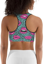 Pop Art Lips Sports Bra