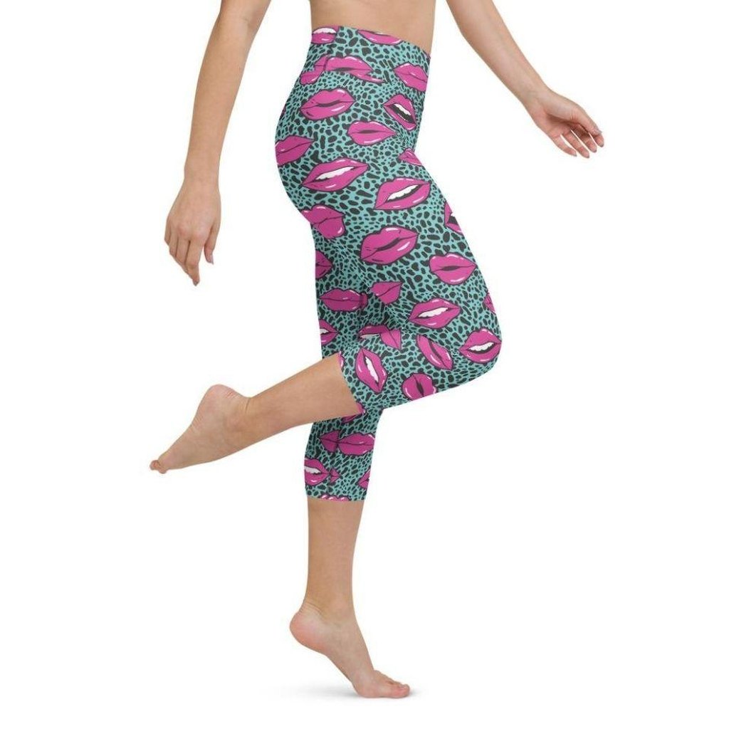 Pop Art Lips Yoga Capris