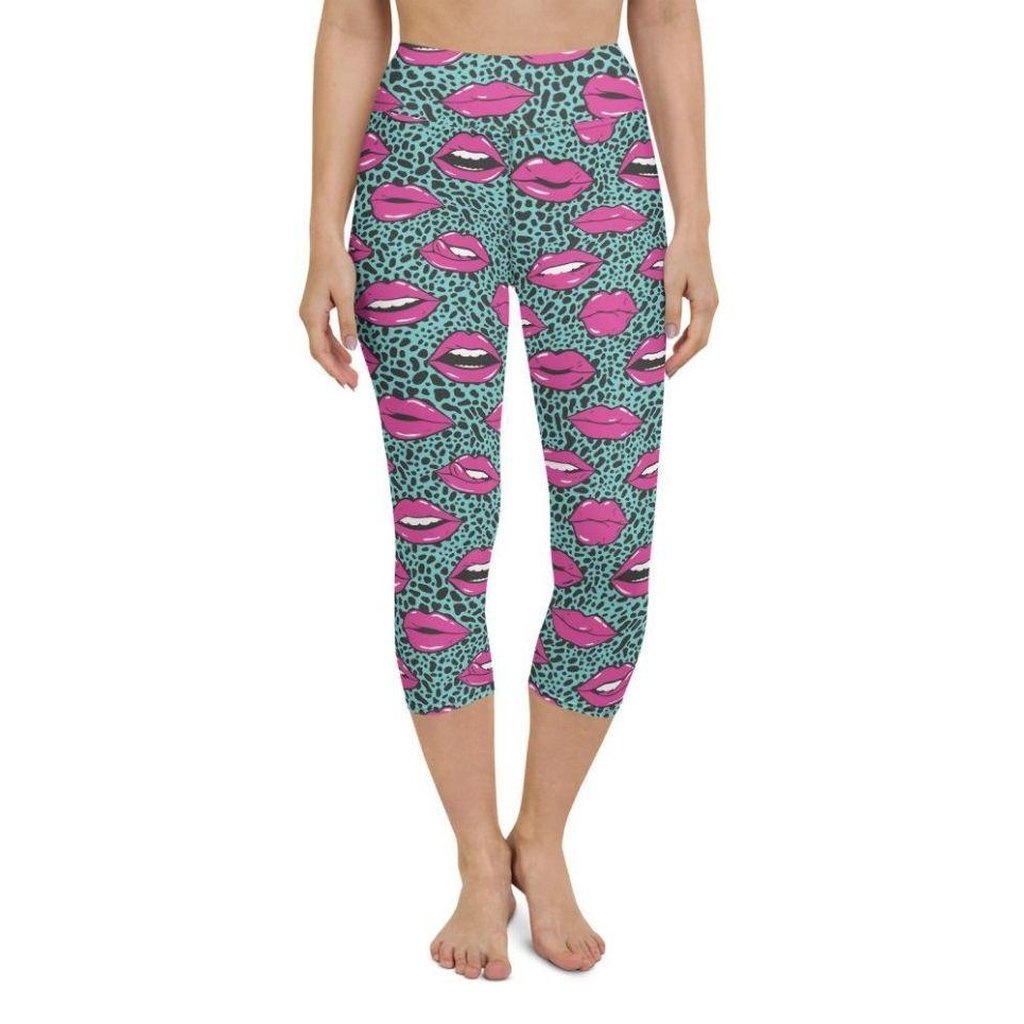 Pop Art Lips Yoga Capris