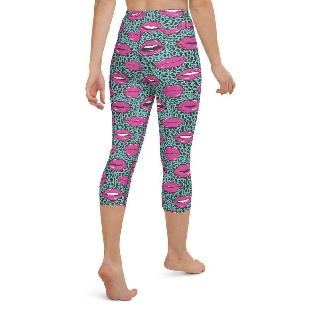 Pop Art Lips Yoga Capris