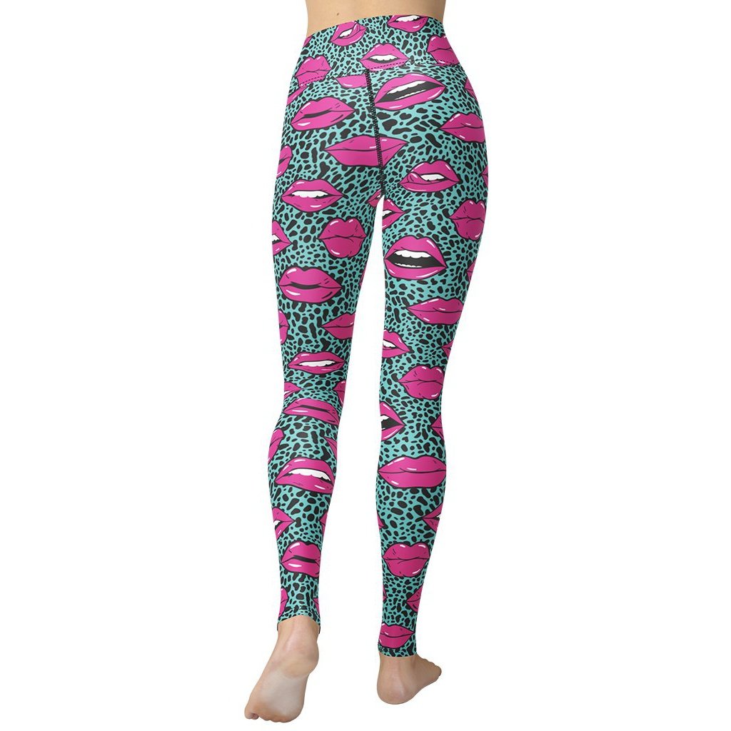 Pop Art Lips Yoga Leggings
