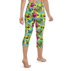 Pop Art Pug Yoga Capris