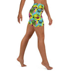 Pop Art Pug Yoga Shorts