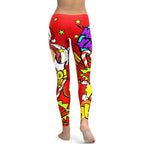 Pop Art Santa Christmas Leggings