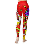 Pop Art Santa Christmas Yoga Leggings
