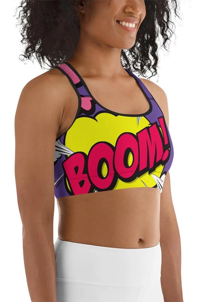 Pop Art Sports Bra