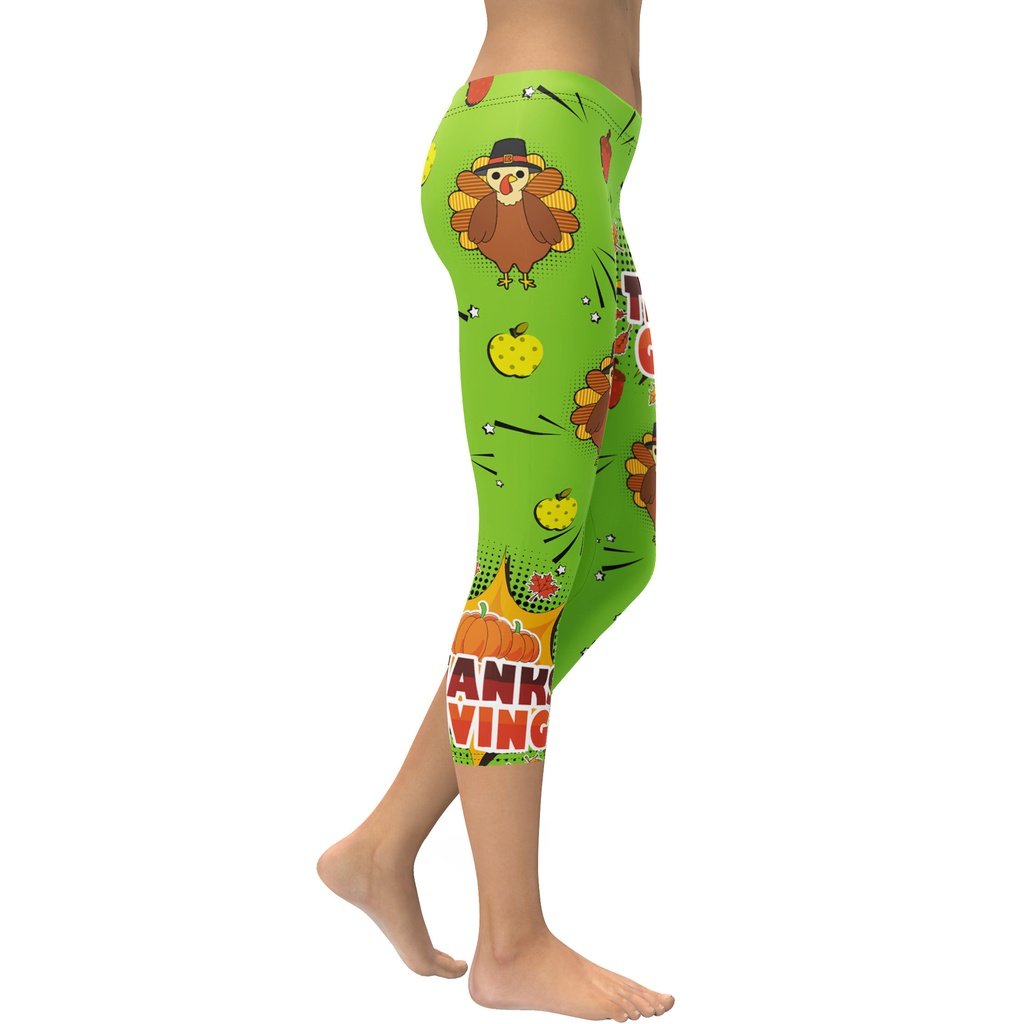 Pop Art Thanksgiving Capris