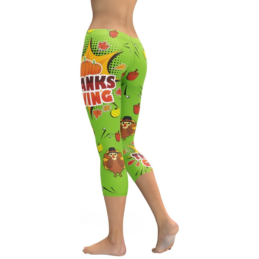 Pop Art Thanksgiving Capris