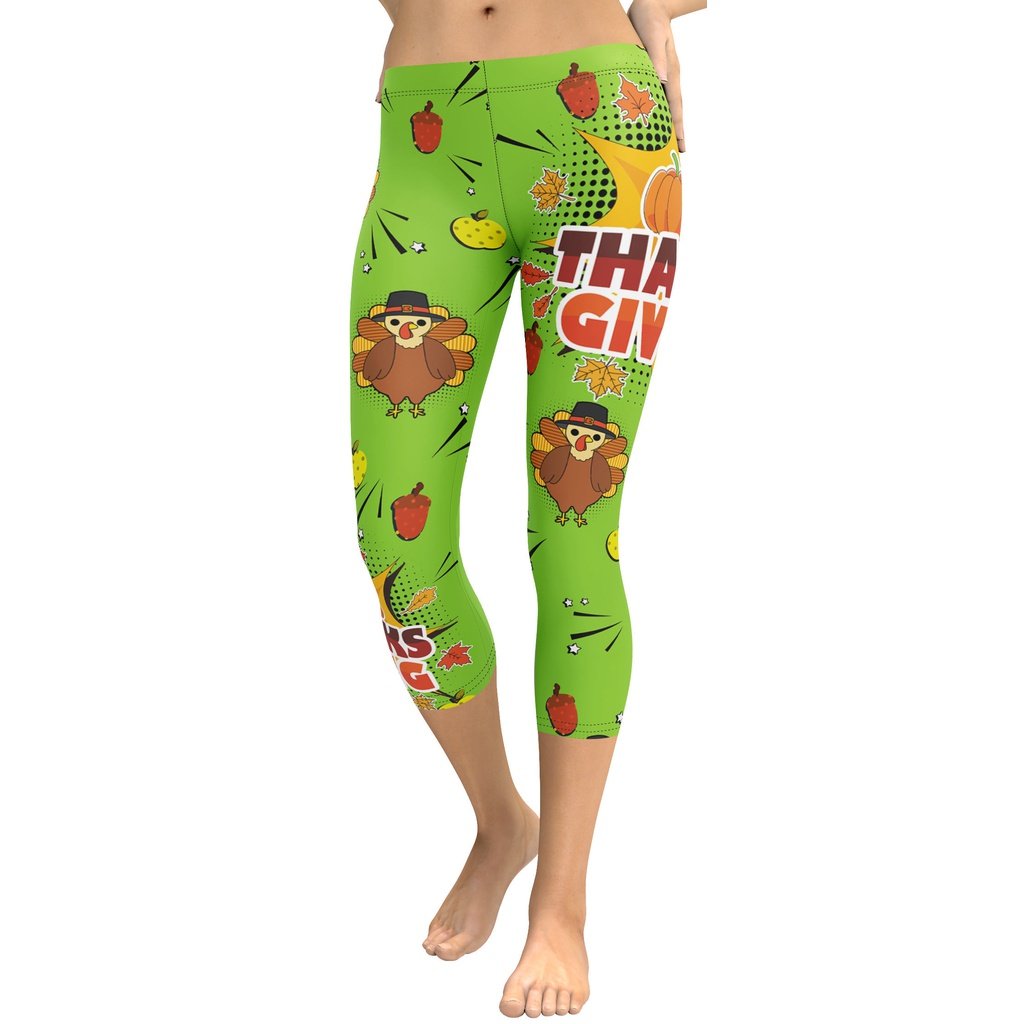 Pop Art Thanksgiving Capris