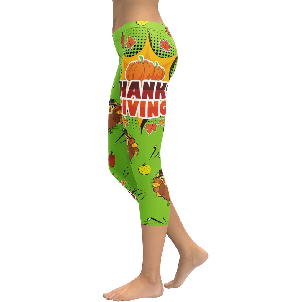 Pop Art Thanksgiving Capris
