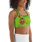 Pop Art Thanksgiving Sports Bra