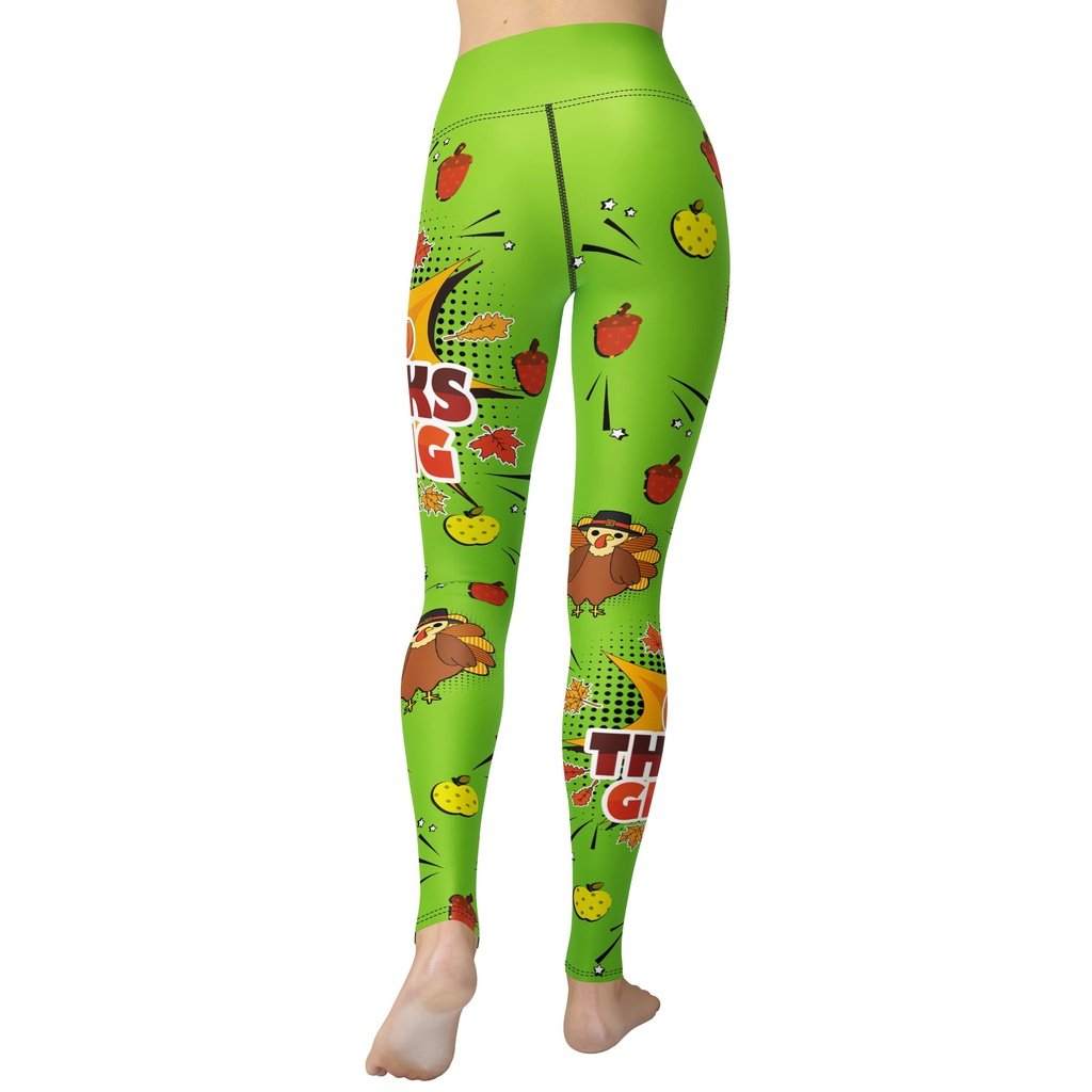 Pop Art Thanksgiving Yoga Leggings