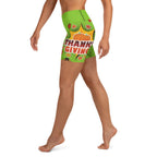 Pop Art Thanksgiving Yoga Shorts