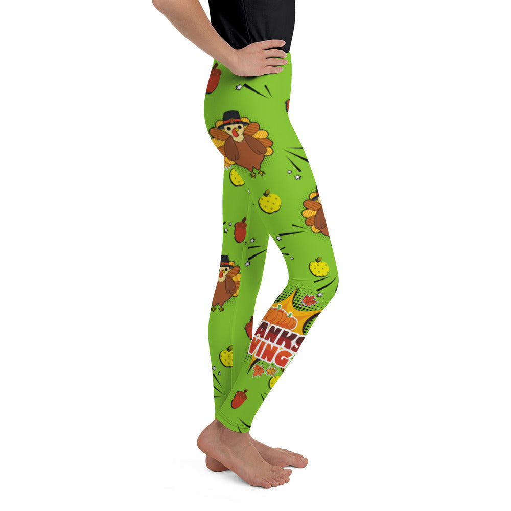 Pop Art Thanksgiving Youth Leggings