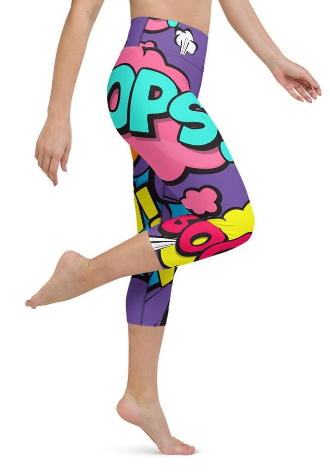 Pop Art Yoga Capris