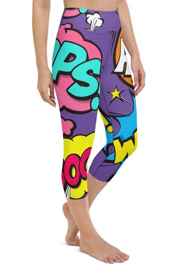 Pop Art Yoga Capris
