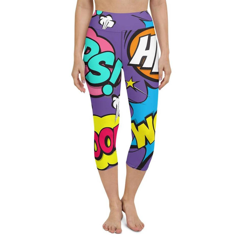 Pop Art Yoga Capris