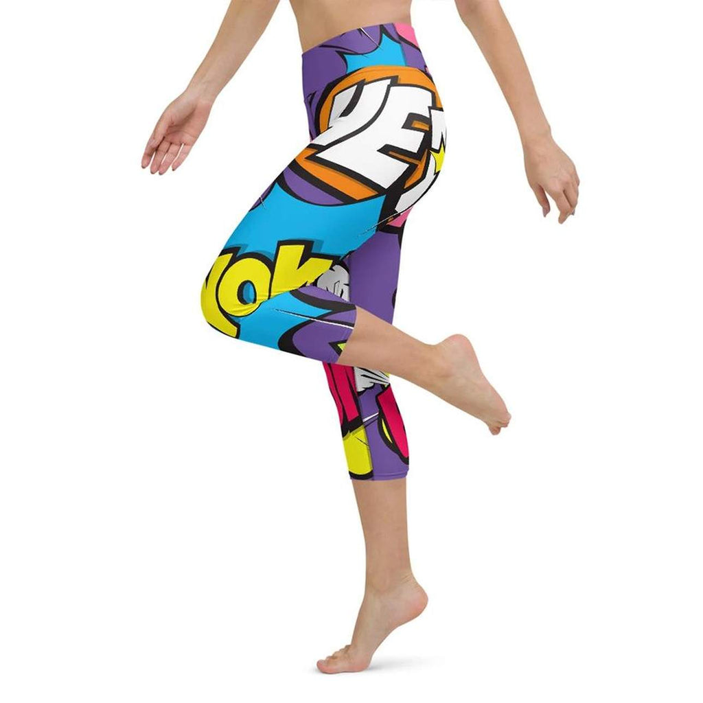 Pop Art Yoga Capris