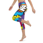 Pop Art Yoga Capris