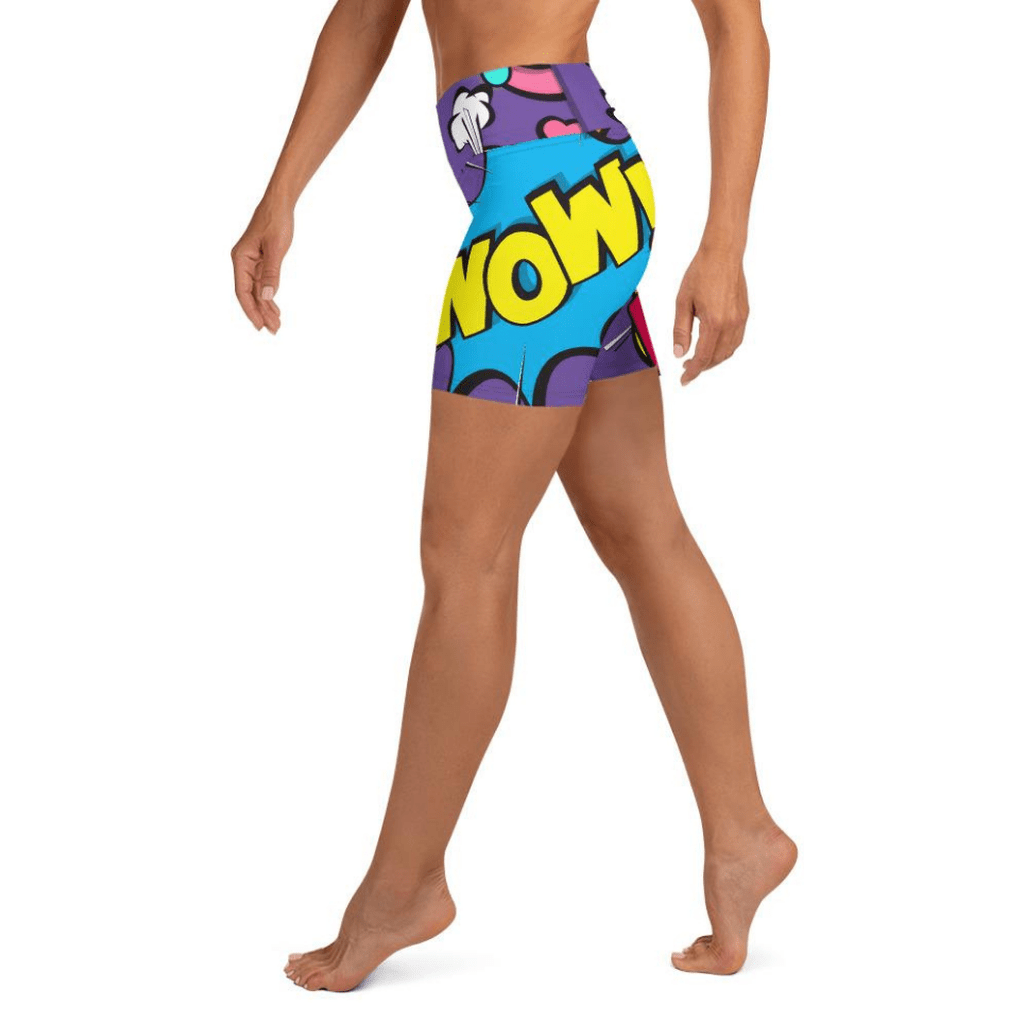 Pop Art Yoga Shorts