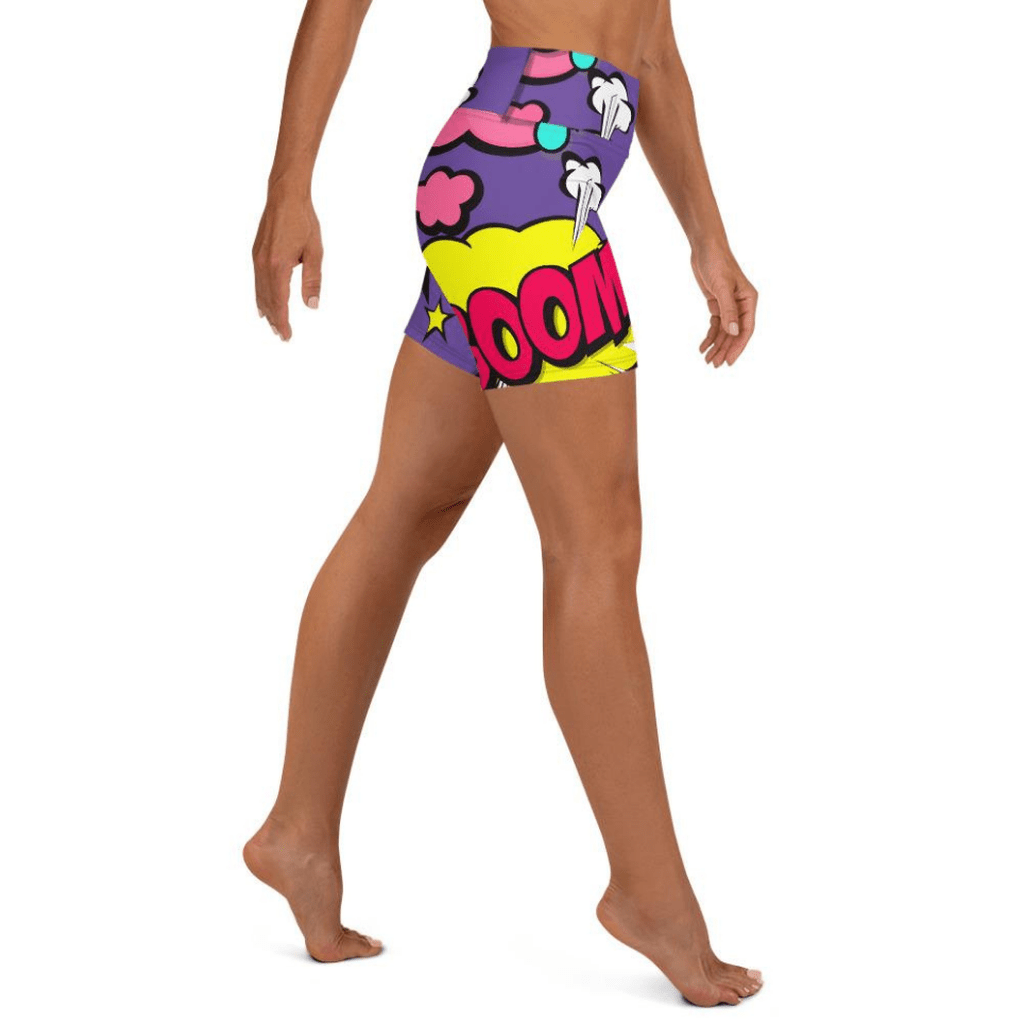 Pop Art Yoga Shorts