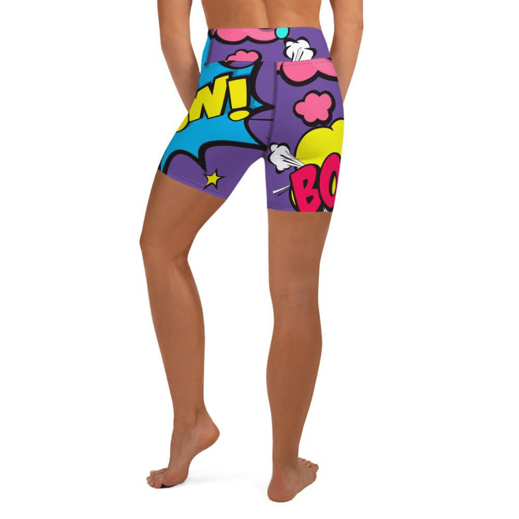 Pop Art Yoga Shorts