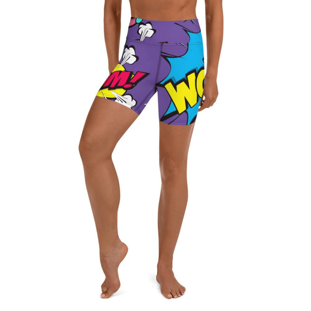Pop Art Yoga Shorts