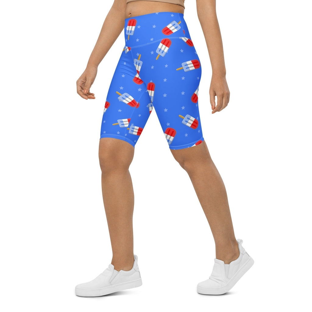 Popsicle Pattern Biker Shorts