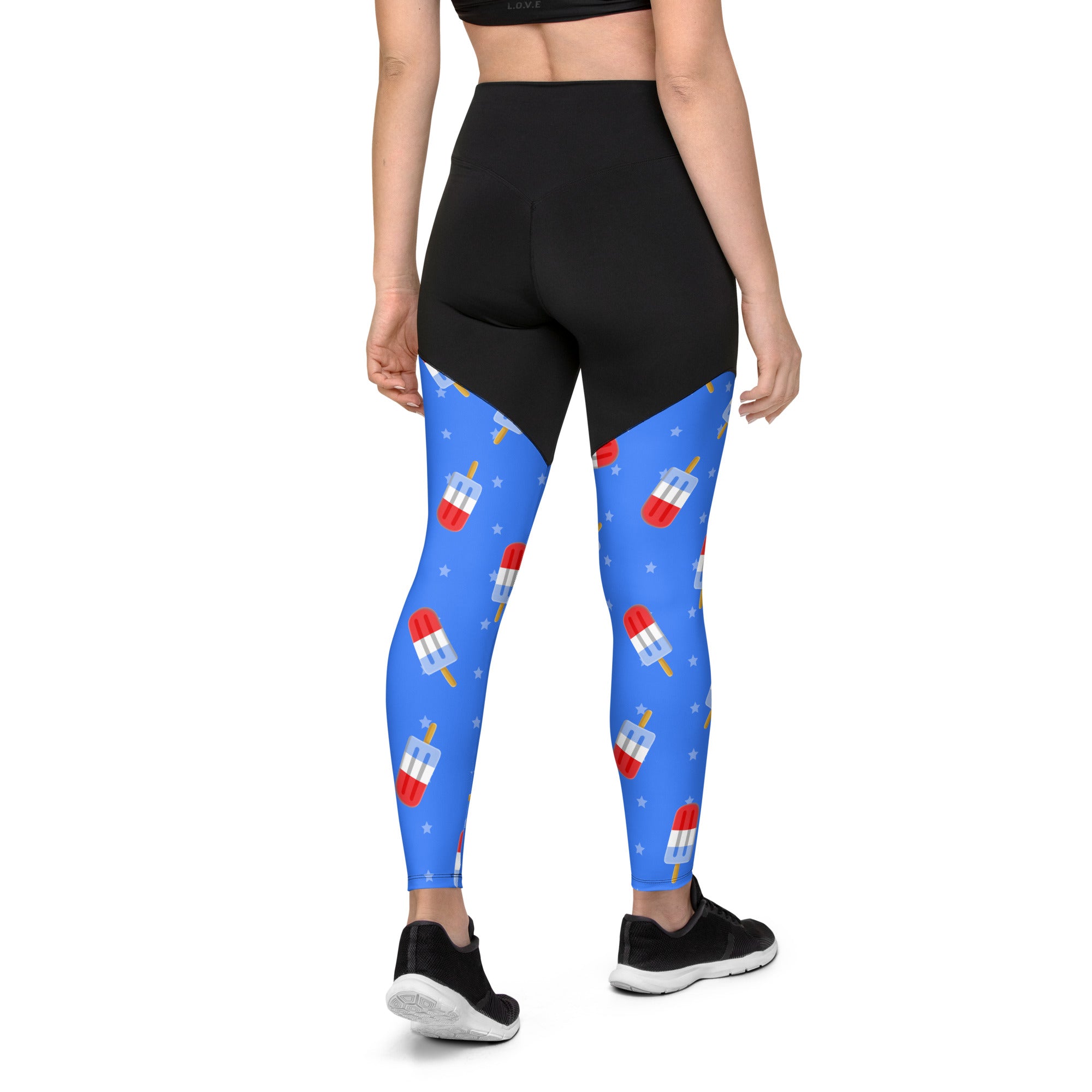 Popsicle Pattern Compression Leggings