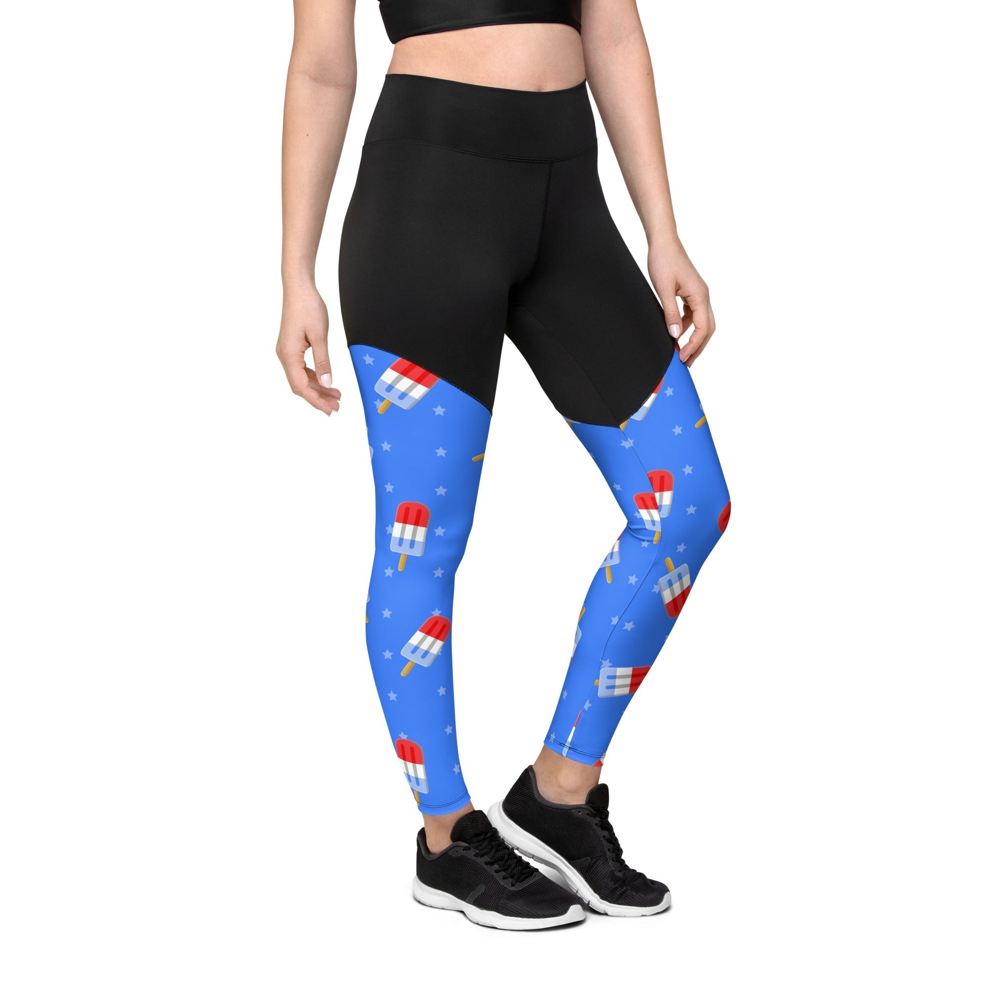 Popsicle Pattern Compression Leggings