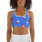 Popsicle Pattern Sports Bra
