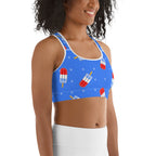 Popsicle Pattern Sports Bra