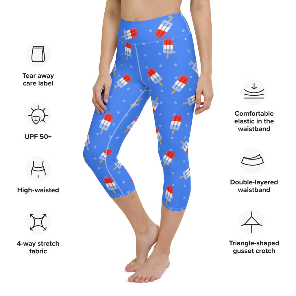Popsicle Pattern Yoga Capris