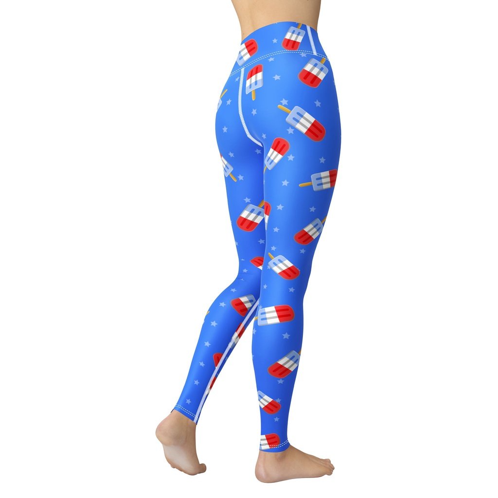 Popsicle Pattern Yoga Leggings