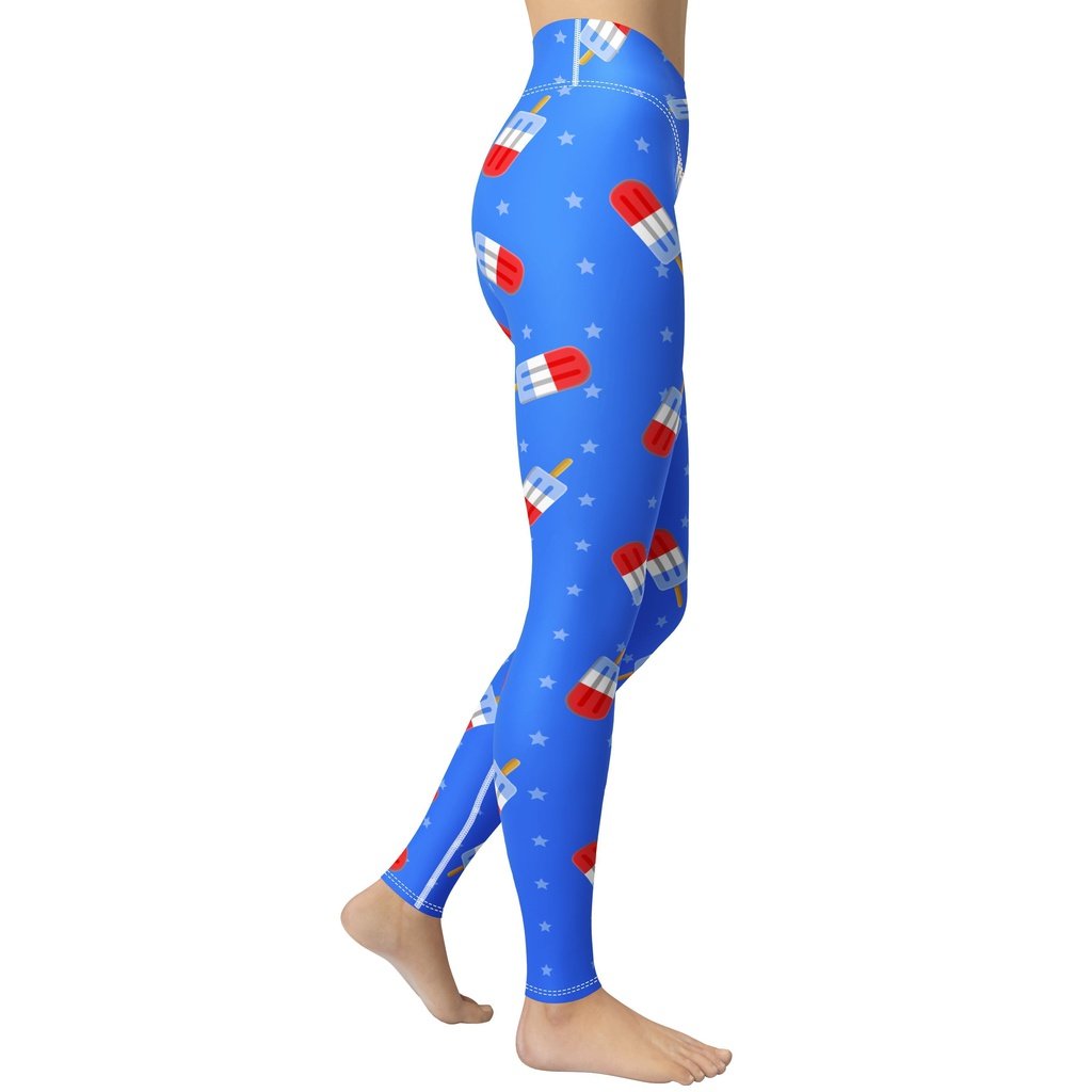 Popsicle Pattern Yoga Leggings