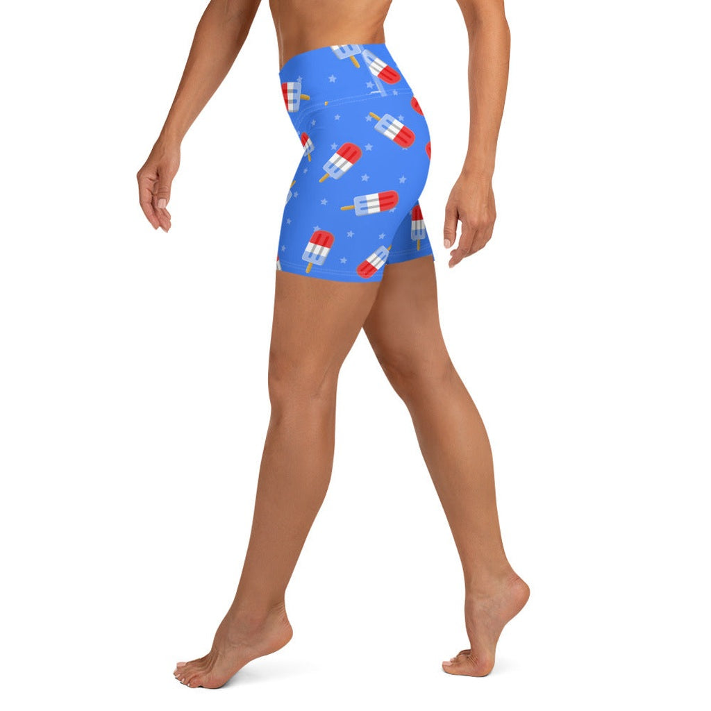 Popsicle Pattern Yoga Shorts