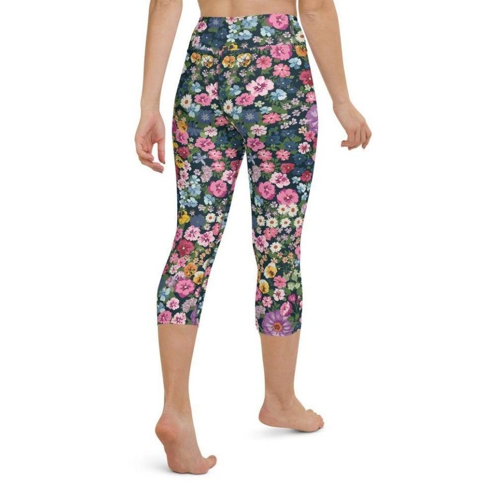 Pretty Floral Yoga Capris