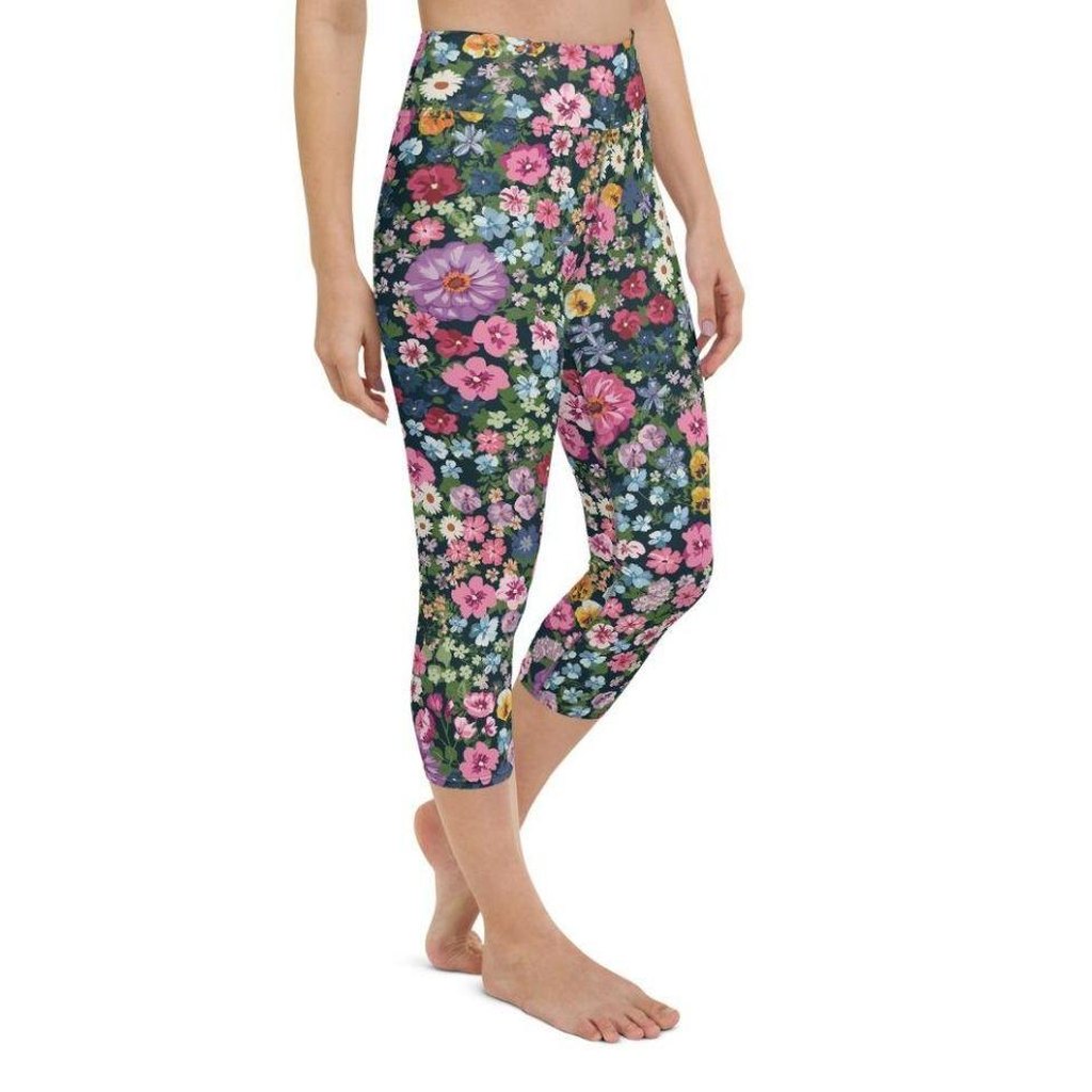 Pretty Floral Yoga Capris