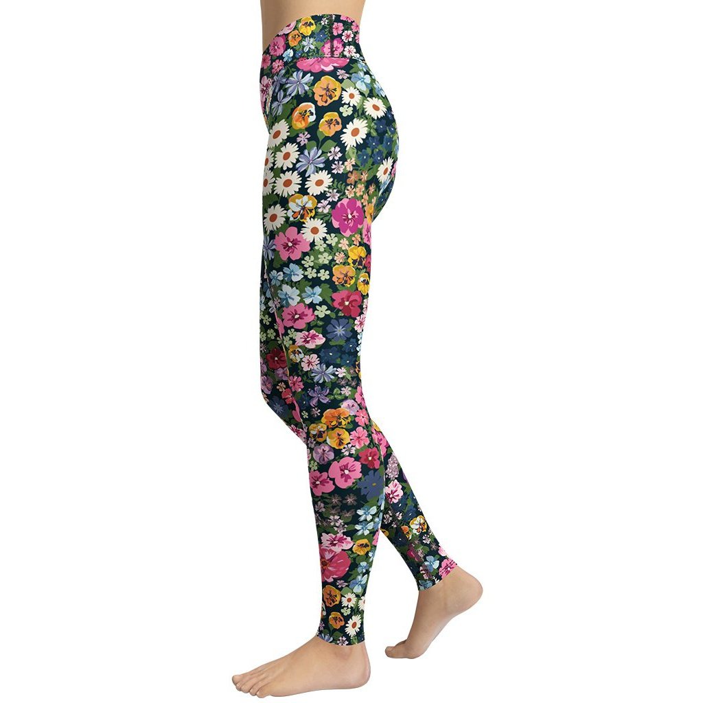 Pretty Floral Yoga Leggings