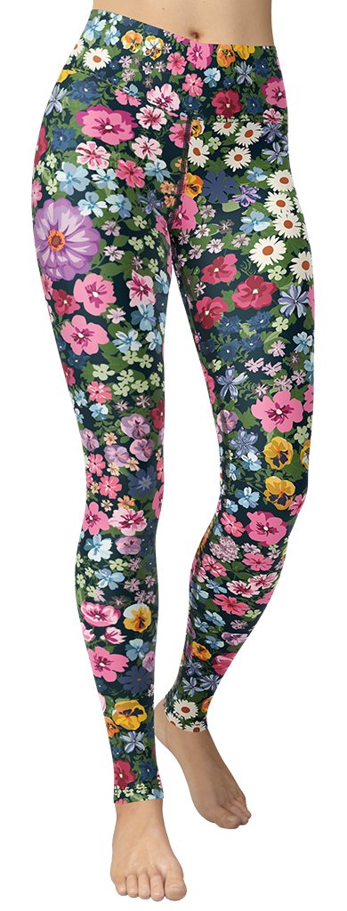 Pretty Floral Yoga Leggings