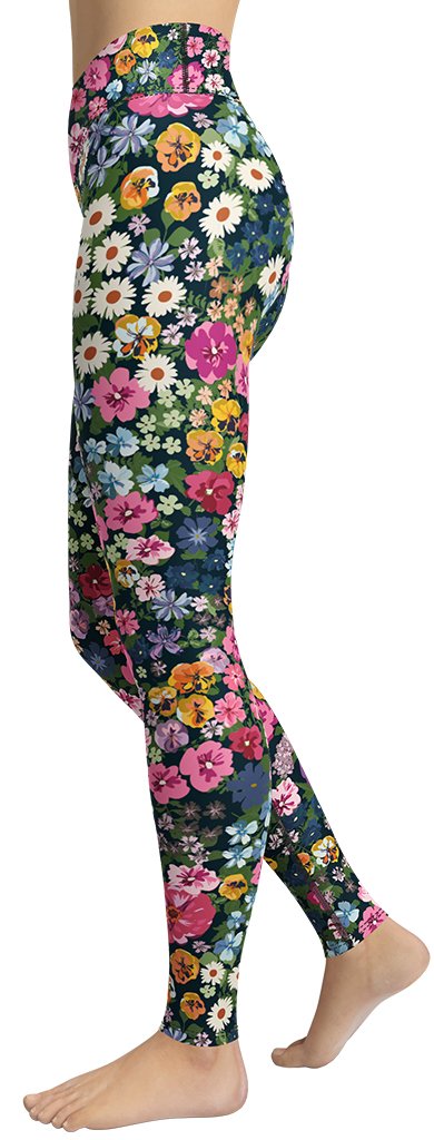 Pretty Floral Yoga Leggings