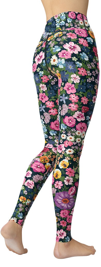 Pretty Floral Yoga Leggings