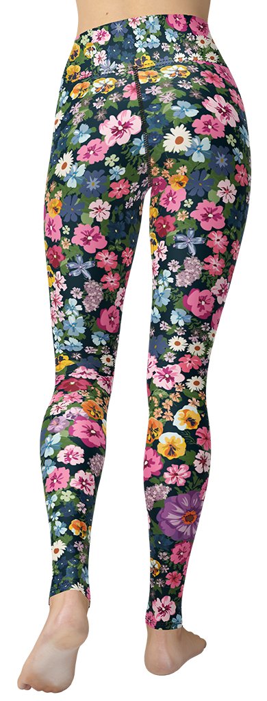 Pretty Floral Yoga Leggings