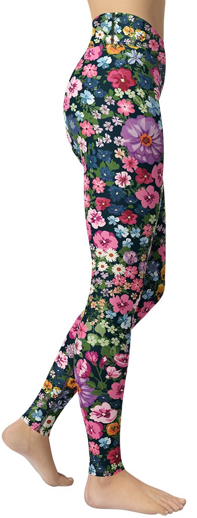 Pretty Floral Yoga Leggings