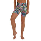 Pretty Floral Yoga Shorts